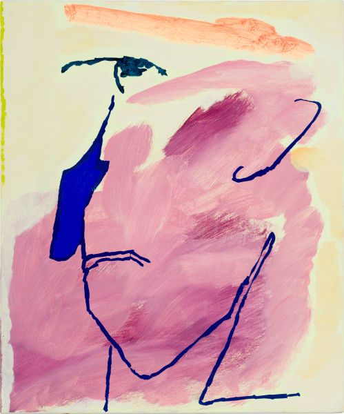 Tom Polo breath taker, 2026; acrylic and Flashe on polycotton; 60 x 50 cm; enquire