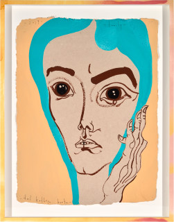 Del Kathryn Barton family, 2019; gouache on paper, hand finished frame; 87 x 67.5 cm; enquire