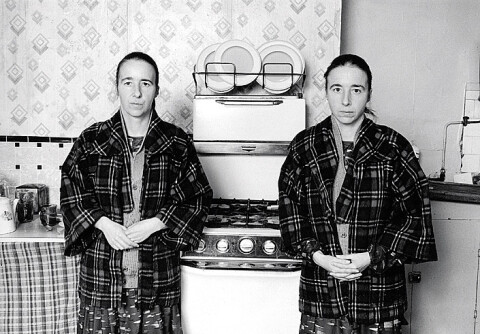 Juliet Darling Greta and Freda, Kitchen, Hackney, London, 2009; hand printed silver gelatin fibre base print, fully archival; 56 x 75 cm; Edition of 5 + AP 2; enquire