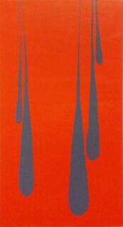 Nell Five Orange Drips, 2003; acrylic on canvas; 101.5 x 50.5 cm; enquire
