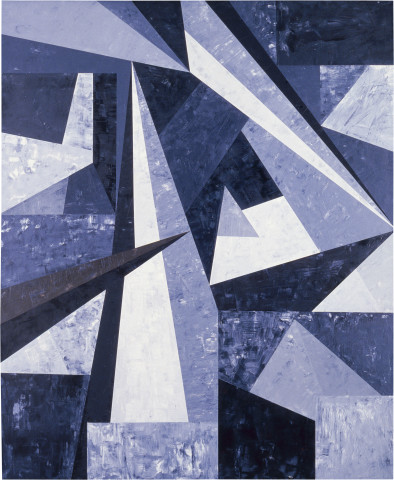 Robert Jacks Metropolis 6, 1984; oil on linen; 183 x 153 cm; enquire