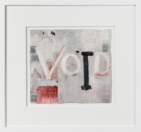 Fiona Hall (a)void, 2020; oil paint on aluminium drink cans; 54 x 58 cm; enquire