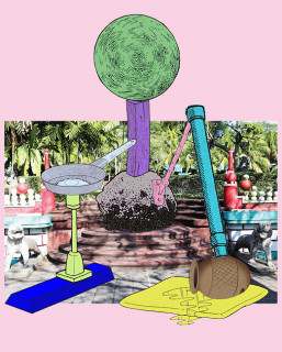 Teppei Kaneuji Games, Dance and the Constructions (Singapore) #3-C, 2013; Screen print,archival ink jet print, plexiglas, cotton rag paper ; 129.5 x 104.5 x 4.5 cm; enquire