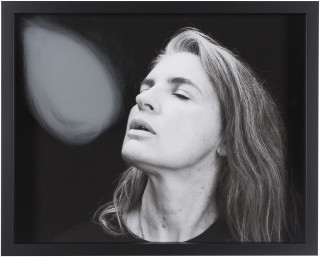 Julie Rrap Blow Back #8, 2018; digital print and handground glass; 52 x 64 cm; Edition of 3 + AP 1; enquire