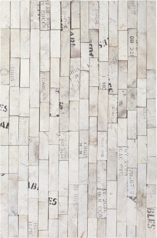 Rosalie Gascoigne Witness, 1994; wood on craftboard; 80.5 x 122 cm; enquire