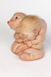 Patricia Piccinini The Loafers, 2018; silicone, resin and hair; 26 x 25.8 x 25 cm; Edition of 6 + 2 AP; enquire