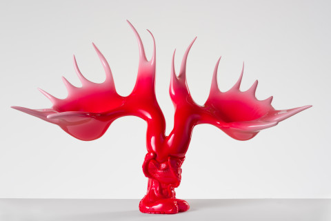 Patricia Piccinini Shoeform (Ovaries), 2019; resin, automotive paint; 65 x 95 x 40 cm; Edition of 3 + 1 AP; more info; enquire