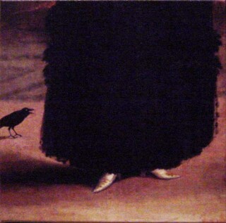 Anne Zahalka Untitled (bird), 2001; colour print on canvas; 36 x 36 cm; Edition of 10; enquire