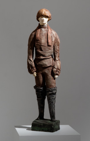 Linda Marrinon Defeated Serf, 2010; Painted Plaster; 83 x 23 x 19 cm; enquire