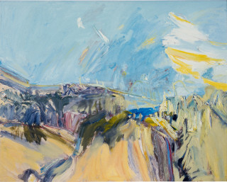 Kevin Connor Morning Haze, Milsons Point (looking towards the city), 1984; oil on Belgian linen; 122 x 152 cm; enquire