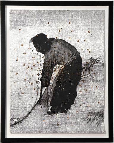Lindy Lee True Ch'ien, 2009; ink jet print on paper, fire; 127 x 159 cm (paper size); 159 x 126.5 cm (frame size); enquire