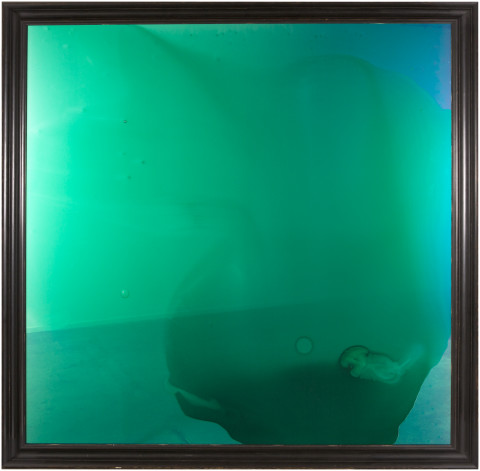 Dale Frank 24, 2014; varnish on glass 4mm; 218.5 x 218.5 x 8 cm; enquire