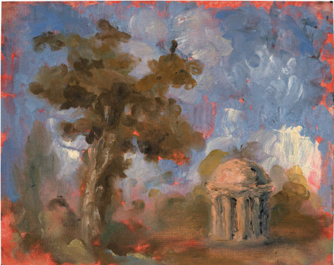 Tony Clark Sacro Idyllic Landscape, 1984; oil on paper; 24 x 30 cm; enquire