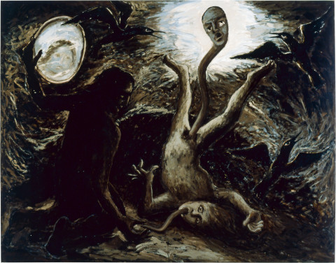 Ken Unsworth Tainted Love, 1985; oil on canvas; 205 x 160 cm; enquire
