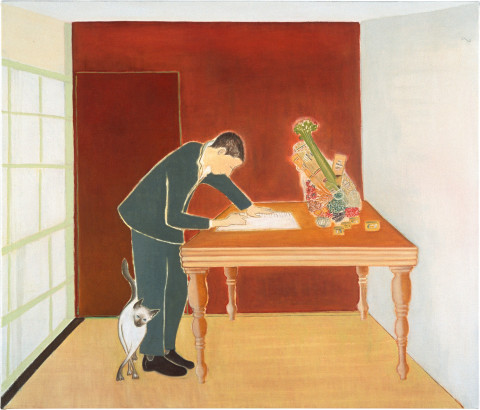 Vivienne Shark LeWitt Receipt, 2001; oil on linen; 86 x 102 cm; enquire
