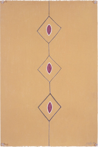 Fiona Foley Her Sensual Island, 1992; pastel on paper; 56 x 38 cm; enquire