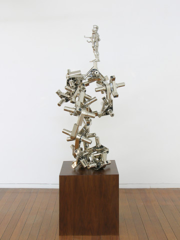 Hany Armanious Advocacy Group, 2006; polyurethane, polypropylene, copper, nickel plate, plinth; 138 x 55 x 66 cm; enquire