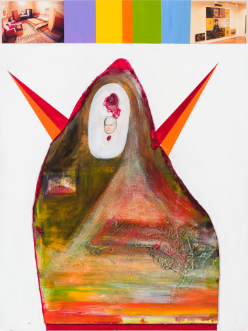 Gareth Sansom Ghost, 2024; mixed media on plywood; 80 x 60 cm; more info; enquire