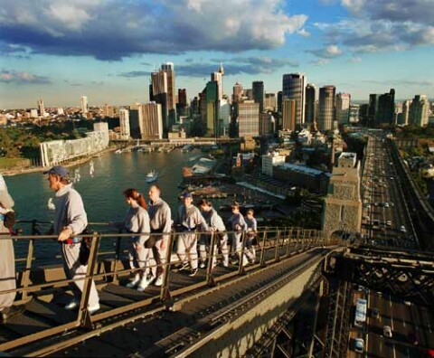 Anne Zahalka Bridge Climb, 2000; type C photograph; 115 x 145 cm; Edition of 12; enquire