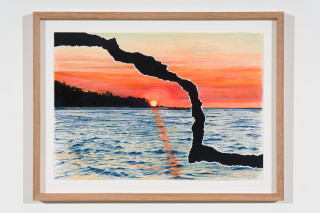 Callum Morton The Hole Story #12, 2026; pencil and gouache on paper; 30 x 42 cm; enquire