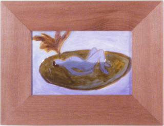 Joan Ross Vomit (No. 3), 1989; oil, acrylic and resin on masonite; 13 x 15 cm; enquire