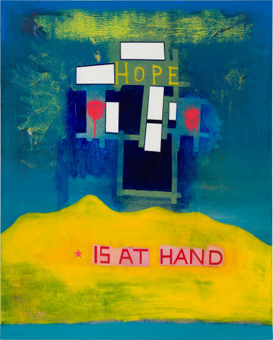 Gareth Sansom Hope is at hand, 2020; oil on linen; 152 x 122 cm; more info; enquire